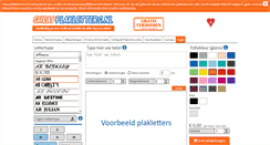 Desktop Screenshot of cheapplakletters.nl